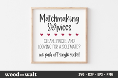 Funny Laundry Sign SVG | Single Socks Cut File Product Image 1