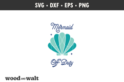 Mermaid Off Duty SVG | Summer Motel Keychain | Beach Design Product Image 2