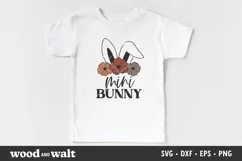 Mommy and Me Easter Shirt SVG | Mama Bunny & Mini Bunny Product Image 4