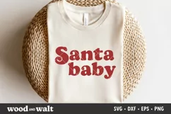 Santa Baby SVG | Christmas Shirt SVG Product Image 1