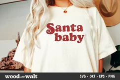 Santa Baby SVG | Christmas Shirt SVG Product Image 3