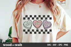 Self Love Club SVG | Retro Valentine Design Product Image 1