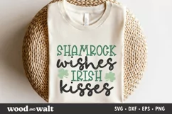 Shamrock Wishes Irish Kisses SVG |St. Patrick's SVG Product Image 1
