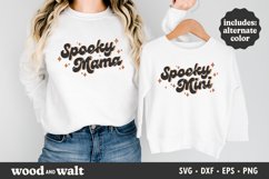 Spooky Mama Spooky Mini SVG | Halloween Mommy Me SVG Product Image 3