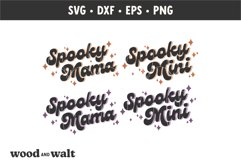 Spooky Mama Spooky Mini SVG | Halloween Mommy Me SVG Product Image 2