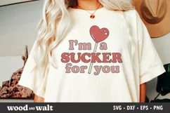 I'm A Sucker For You SVG | Retro Valentine SVG Product Image 2