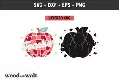 Retro Apple Teacher SVG | Teacher Life SVG Product Image 2