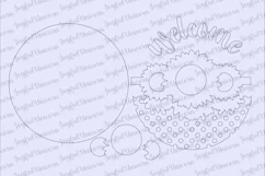 Sunflower Welcome Sign SVG | Sunflower Door Hanger SVG Product Image 3