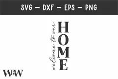 Welcome To Our Home SVG | Vertical Welcome Sign SVG Product Image 2