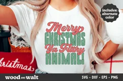 Merry Christmas Ya Filthy Animal SVG | Pink Christmas SVG Product Image 3