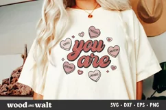 You Are Enough, Loved, Worthy SVG | Valentine Self Love SVG Product Image 1