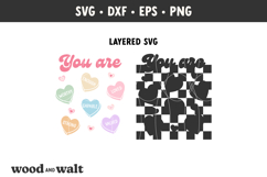 You Are SVG | Valentine Self Love PNG | Conversation Hearts Product Image 3