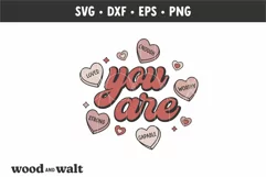 You Are Enough, Loved, Worthy SVG | Valentine Self Love SVG Product Image 3