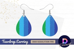 Colorful background with Teardrop Earring PNG Product Image 1
