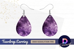 Purple smoke background texture Teardrop Earring PNG Product Image 1