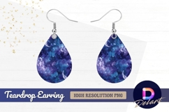 Celestial watercolor background with Teardrop Earring PNG Product Image 1