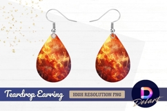 Fiery abstract background with Teardrop Earring PNG Product Image 1