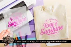Im a freaking ray of sunshine | Funny T-shirt | SVG, DTF, PN Product Image 4
