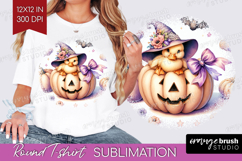 Duck Halloween Round Tshirt Background Coquette PNG Product Image 1