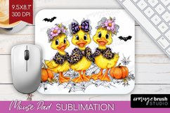Duck Halloween Mouse Pad Sublimation Spooky Season Mousepad Product Image 1