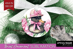 Duck Flowers Ornament PNG Cute Farm PNG Sublimation Product Image 1