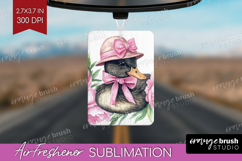 Duck Flowers Air Freshener PNG Cute Farm PNG Sublimation Product Image 1