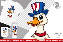 Duck Patriotic Clipart Product Image 1