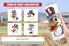 Tumbler Duck Patriotic Product Image 1