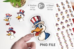 Duck Patriotic Sticker Product Image 1