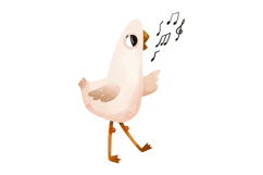 Cute Musical Geese Clipart Set Hand Drawn Bird Musicians Product Image 7