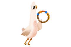 Cute Musical Geese Clipart Set Hand Drawn Bird Musicians Product Image 10