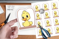 Sticker Heart Duck Product Image 1