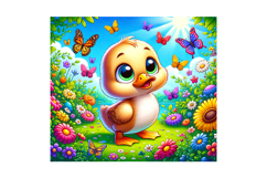 Cute Duck Clipart - PNG File Product Image 2