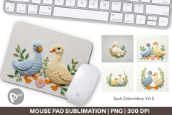 Mouse Pad Duck Embroidery Product Image 1