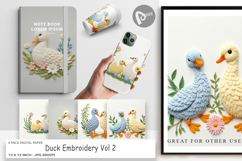 Digital Paper Duck Embroidery Product Image 1
