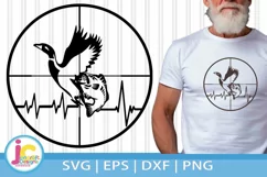 Hunter Fisherman Svg | Duck Hunting Fishing SVG Product Image 1