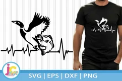 Hunter Fisherman Svg | Fishing Duck Hunting svg Product Image 1