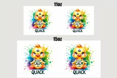 Duck Mug Wrap For 11 oz and 15 oz, 3d Mug, Funny Quotes Png