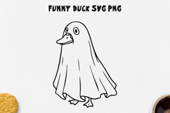 Cute Duck Doodle Clipart PNG SVG Product Image 1