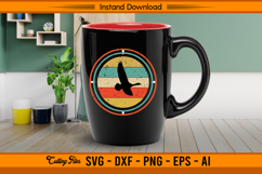 Duck Hunting SVG Retro Flying Bird Hunter Design File Product Image 3
