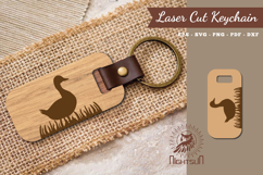 Duck Laser Cut Keychain SVG Product Image 1