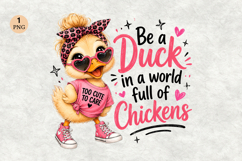 Duck Mom Chickens PNG Product Image 1