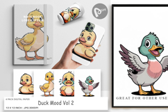 Digital Paper Duck Mood Product Image 1