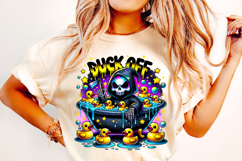 Duck Off PNG, Grim Reaper Png, Funny Skeleton Png, Skull Png Product Image 1