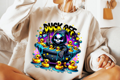 Duck Off PNG, Grim Reaper Png, Funny Skeleton Png, Skull Png Product Image 2