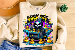 Duck Off PNG, Grim Reaper Png, Funny Skeleton Png, Skull Png Product Image 3