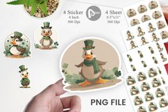Duck St. Patrick Sticker Product Image 1