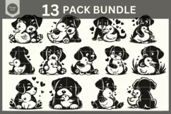 Puppy SVG, Duckling Svg, Duck Svg, Puppy and Duck Clipart Product Image 5
