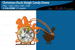Christmas duck Sleigh candy dome Product Image 3
