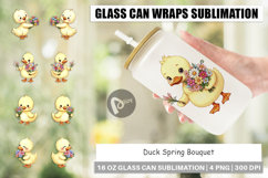 Glass Can Duck Spring Bouquet Product Image 1